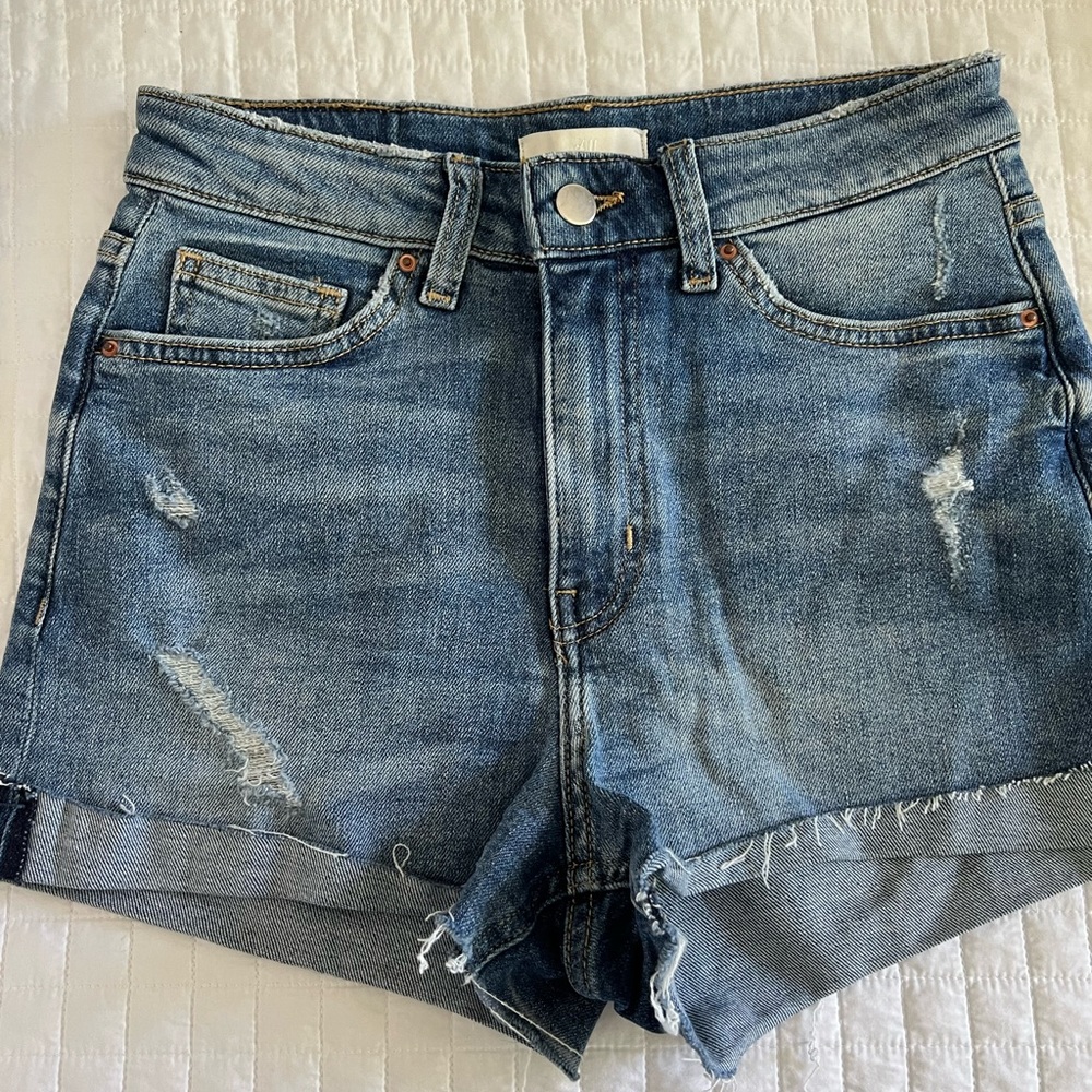 High Waisted Jean Shorts